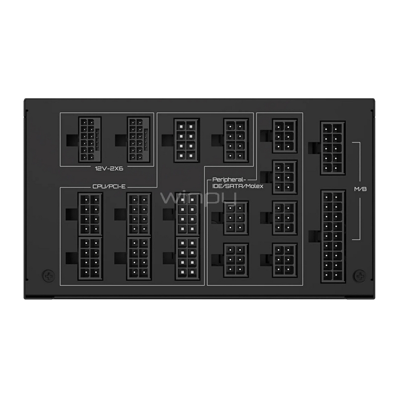 Fuente de Poder Gigabyte UD1600PM PG5 AI TOP (Full Modular, Certificada 80+ Platino, ATX)