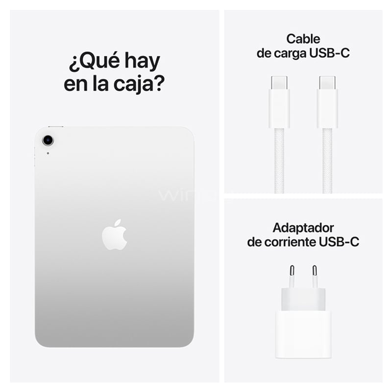 Apple iPad de 11“ (Chip A16, 256GB Internos, 2025, Silver)