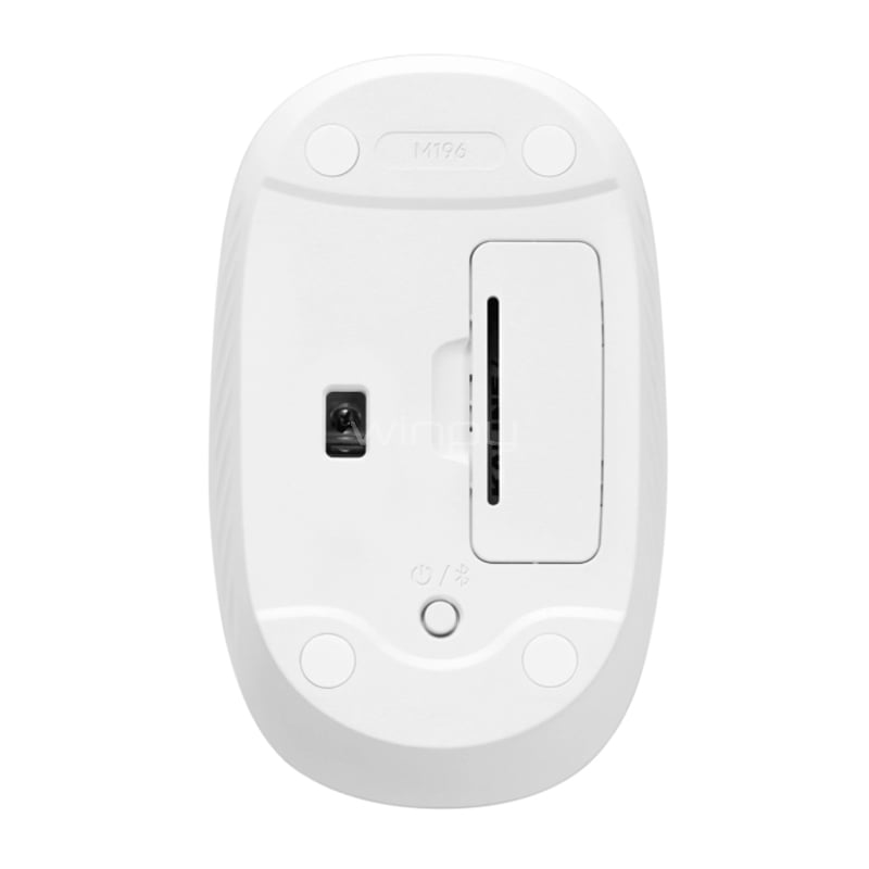 Mouse Bluetooth Logitech M196 (1000dpi, Blanco)