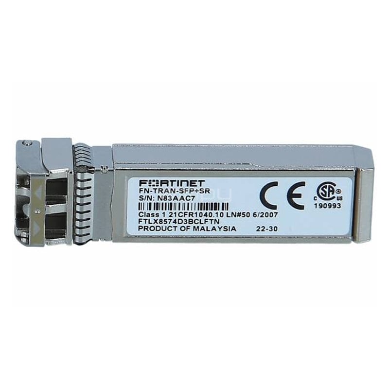 M&oacute;dulo Transceptor Fortinet FN-TRAN-SFP+SR (10G confiable, hasta 550m, LC duplex)