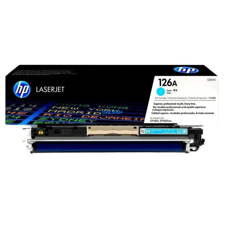 Cartucho de tóner HP 126A cían