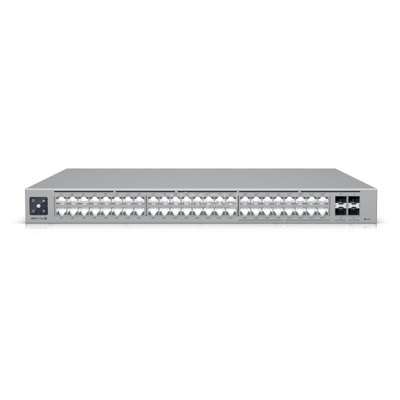 Switch Ubiquiti Pro Max de 48 Puertos (SFP+, L3, Etherlighting, 224 Gbps, PoE++, 720W)