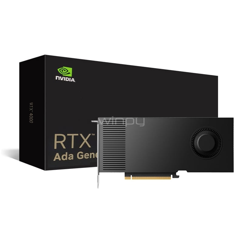 Tarjeta gráfica PNY NVIDIA RTX 4000 Ada Generation de 20GB GDDR6 ECC