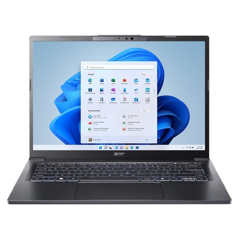 Notebook ACER Aspire 14 con IA de 14“ Táctil (Ultra 5 226V, 16GB RAM, 512GB SSD, Win11)
