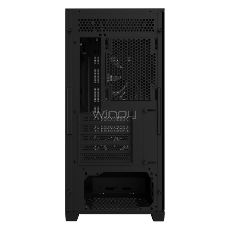 Gabinete Gamer Gigabyte C102 Glass (Micro ATX, Vidrio Templado, 2 Ventiladores, Negro)