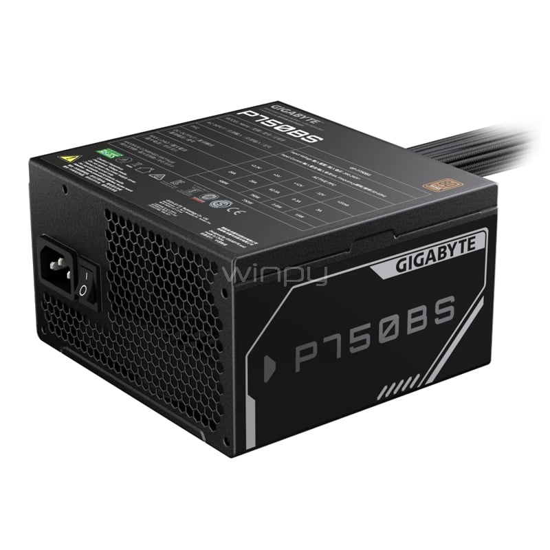 Fuente de Poder Gigabyte P750BS de 750W (Certificada 80+ Bronze, ATX)