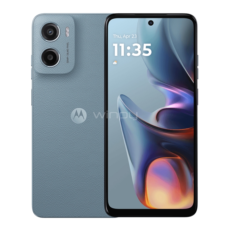 Celular Motorola Moto E15 de 6.7“ (OctaCore, 2GB RAM, 64GB Internos, Azul)