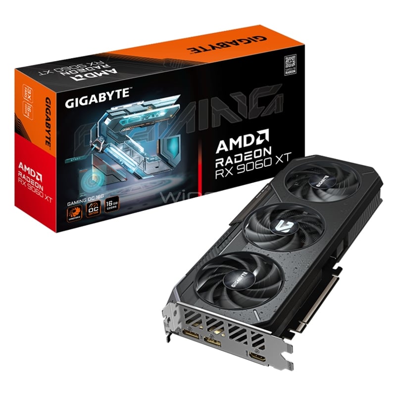 Tarjeta gráfica Gigabyte Radeon RX 9060 XT GAMING OC de 16GB GDDR6