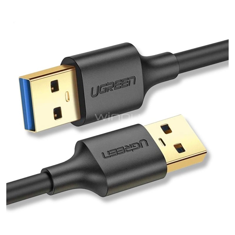 Cable USB-A UGREEN de 2 metros (3.0, 5Gbps, Negro)