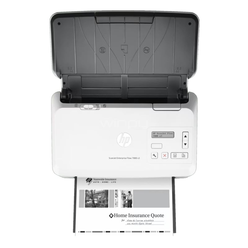 Escáner HP ScanJet Enterprise Flow 7000 S3 (ADF, 75ppm/150ipm, 600dpi, USB)