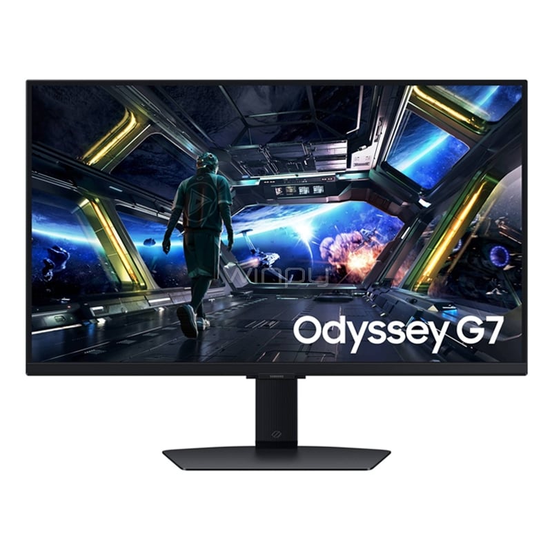 Monitor Gamer Samsung Odyssey G7 de 27“ (IPS, 4K, 144Hz, 1ms, DP+HDMI, FreeSync/G-Sync, VESA)
