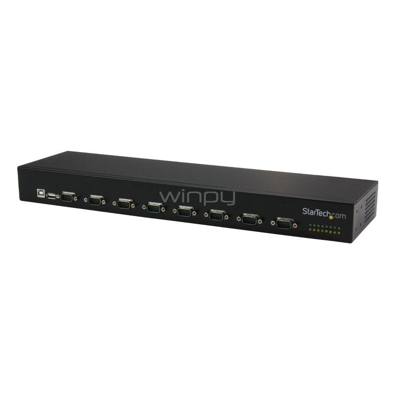 Adaptador HUB de 8 Puertos Serial (USB-B 2.0, DB-9, RS-232, 480Mbps)