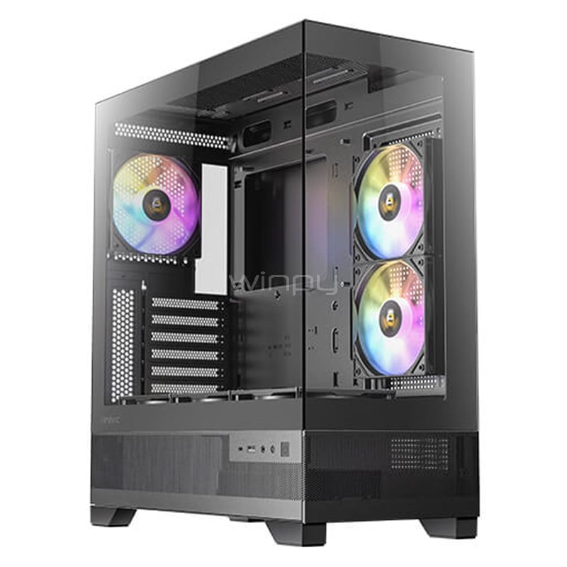 Gabinete Gamer Antec CX700 ARGB (ATX, Vidrio Templado Panorámico, 6 Ventiladores)