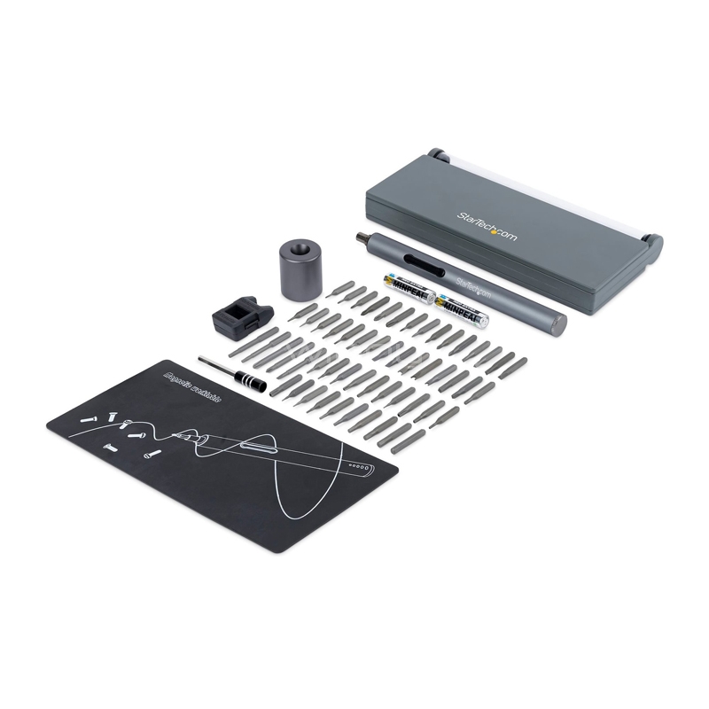 Set de Destornillador Eléctrico Startech de 55 Puntas (Torque 0.35Nm, Motor de 110rpm)