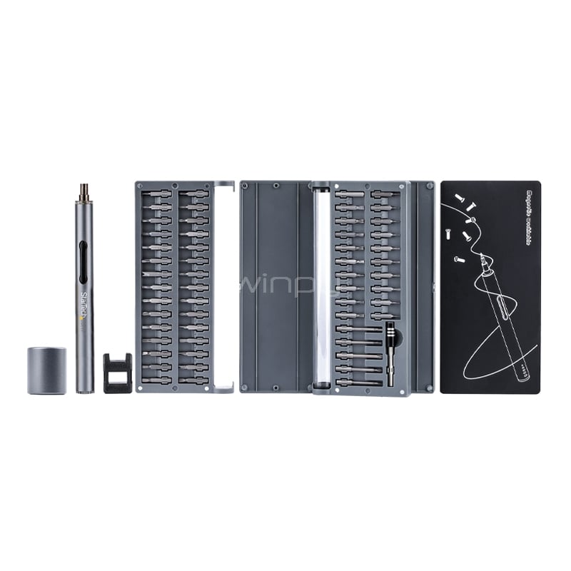 Set de Destornillador Eléctrico Startech de 55 Puntas (Torque 0.35Nm, Motor de 110rpm)