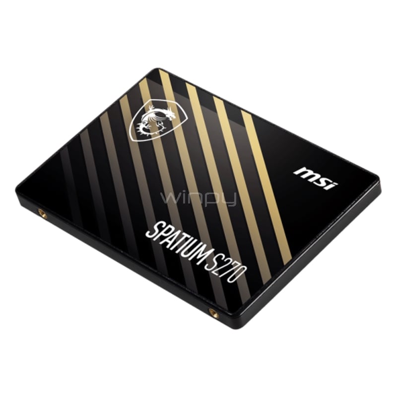 Disco SSD MSI SPATIUM S270 de 960GB (2.5“, SATA, 3D NAND, hasta