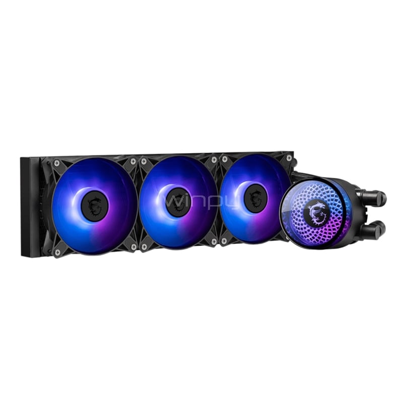 Refrigeración Líquida MSI MAG CORELIQUID A12 360 (LGA 1851/AM5, 120mm x3, 2200rpm, ARGB PWM)