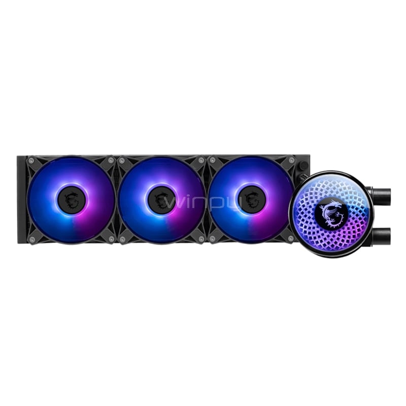 Refrigeración Líquida MSI MAG CORELIQUID A12 360 (LGA 1851/AM5, 120mm x3, 2200rpm, ARGB PWM)