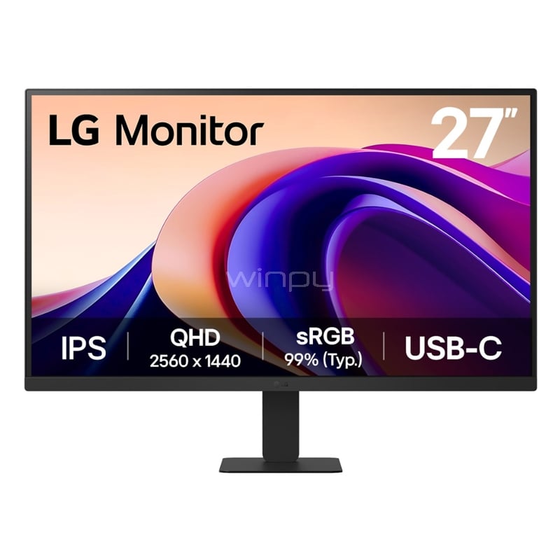 Monitor LG 27U631A-B de 27“ (IPS, QHD, 100Hz, HDR10, HDMI+USB-C)