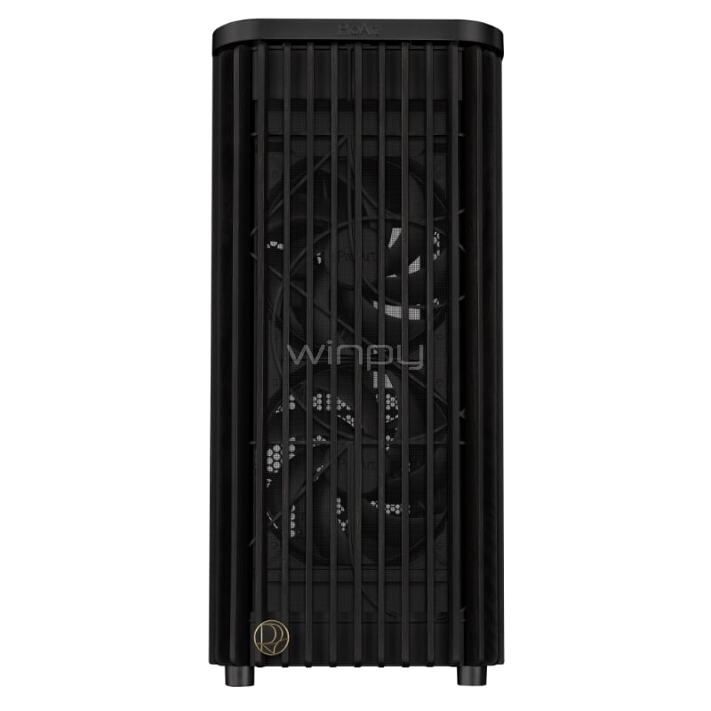 Gabinete ASUS ProArt PA401 Wood Edition (ATX, Vidrio Templado, 3 ventiladores, Negro)