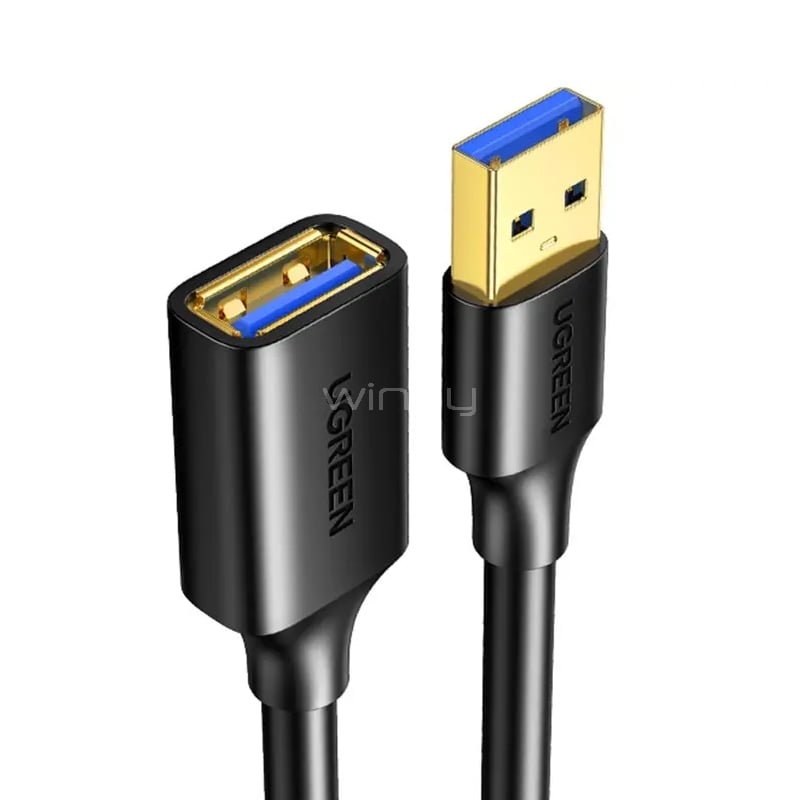 Cable Extensión USB UGREEN de 5 metros (Macho a Hembra, 3.0, 5Gbps, Negro)