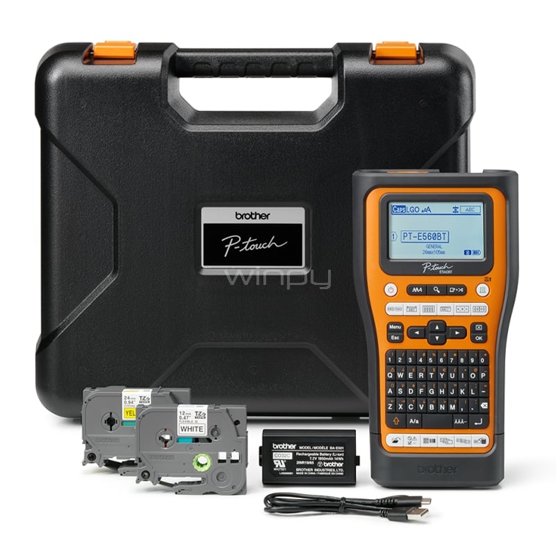 Rotuladora Industrial Brother PT-E560BTVP (Pantalla LCD, Bluetooth 5.0/USB, 30mm/seg)