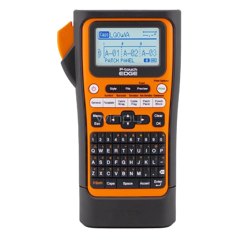 Rotuladora Industrial Brother PT-E310BTVP (Pantalla LCD, Bluetooth 5.0/USB, 20mm/seg)