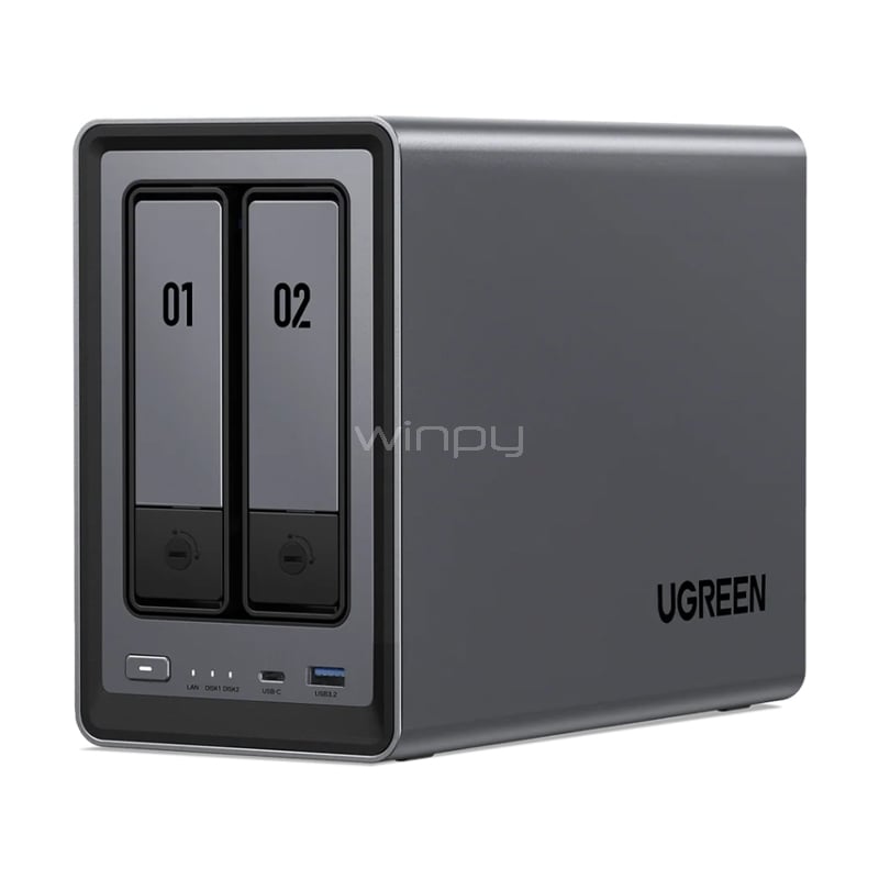 NAS UGREEN NASync DXP2800 (N100 Quad-Core, 8GB DDR5, SATA x2 + M.2)