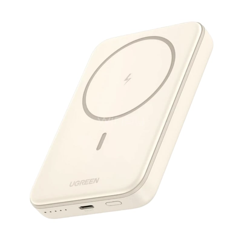 Batería Portátil UGREEN PB561 de 10.000mAh (20W, USB-C, PD, Blanco)