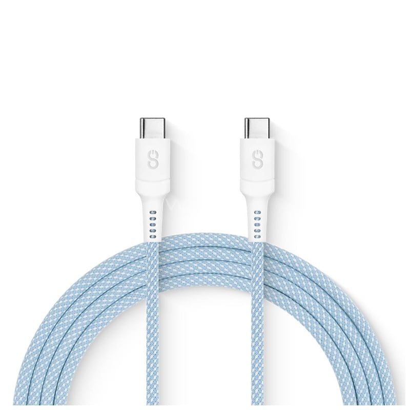 Cable USB-C LOGiiX Vibrance de 1.5 metros (hasta 100W, Azul)