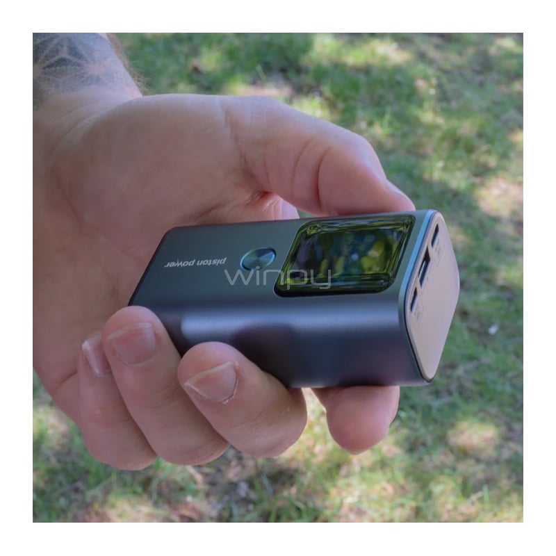 Batería Portátil LOGiiX Piston Power Pro de 10.000mAh (USB-C x2, USB-A, PD 30W, Azul)