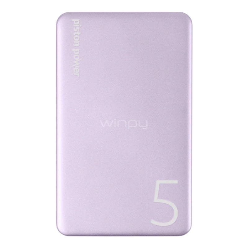 Batería Portátil LOGiiX Piston Power 5000mAh (USB-C, 20W, Rosado)