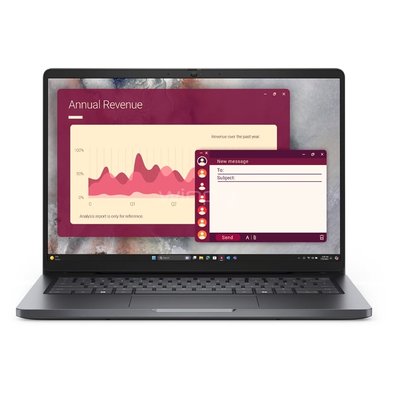 Notebook Dell Pro PC14250 de 14“ (Core 5 120U, 8GB DDR5, 512GB SSD, Win11 Pro)