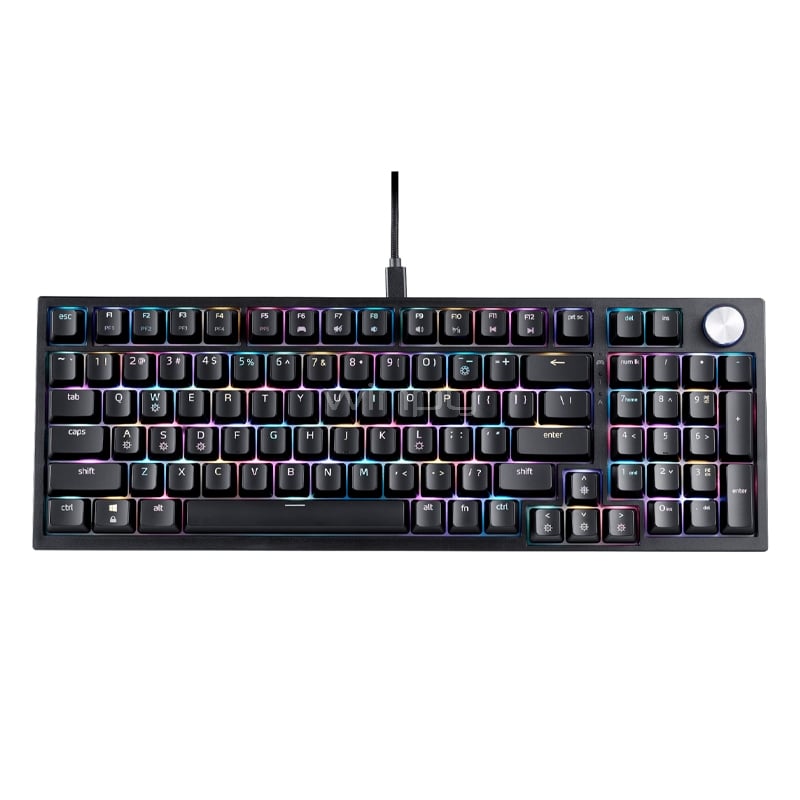Teclado Mecánico XPG Sorcerer RGB (Switch Red, Compacto 96%, USB-C, Negro)