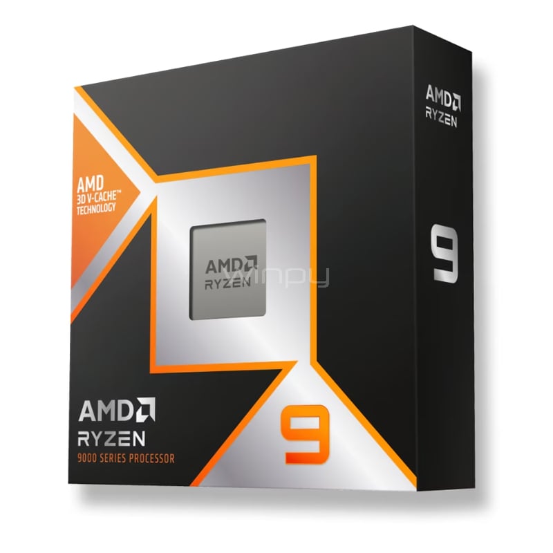 Procesador AMD Ryzen 9 9950X3D (AM5, 16 Cores, 32 Hilos, 4.3/5.7GHz, 3D V-Cache)