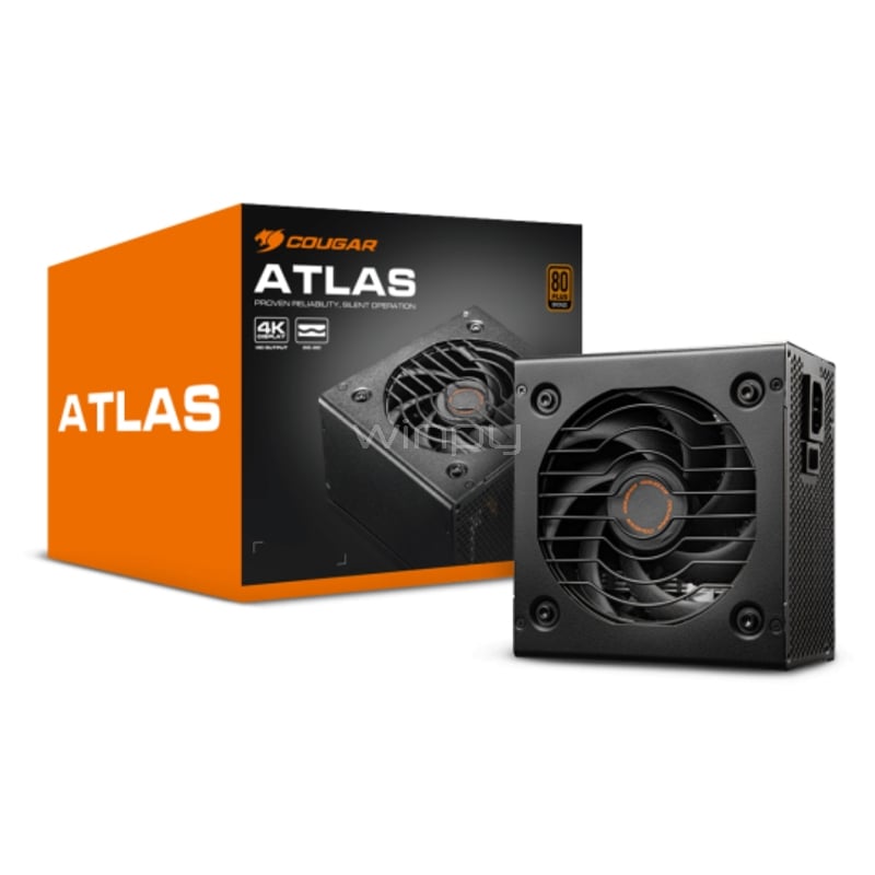 Fuente de Poder Cougar ATLAS CGR BD de 650W (Certificada 80+ Bronze, ATX, Negro)