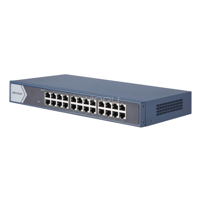 Switch Hikvision DS-3E0524-E B de 24 Puertos (Gigabit, 48 Gbps, Diseño Silencioso)