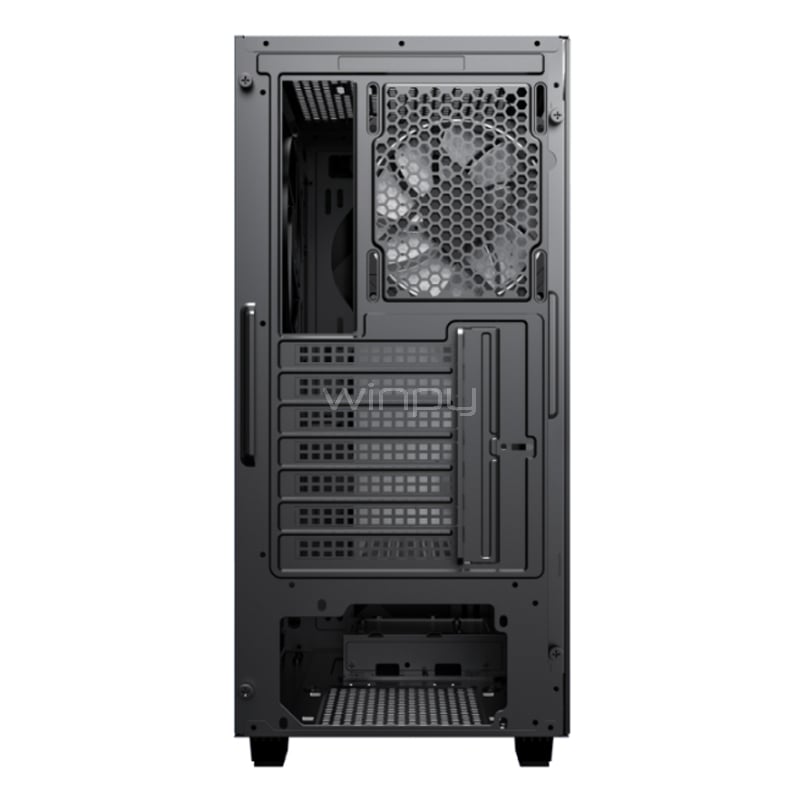 Gabinete Gamer GameMax Diamond CP BK (Midi ATX, 4 Ventiladores, Controlador, RGB, Negro)