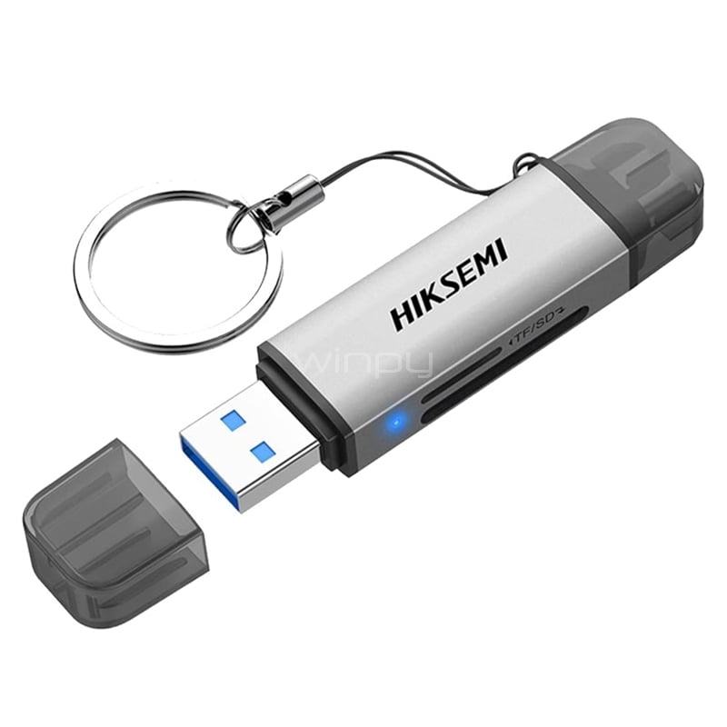 Lector Tarjetas de Memoria Hiksemi USB-A/USB-C (SD/TF, MicroSD)