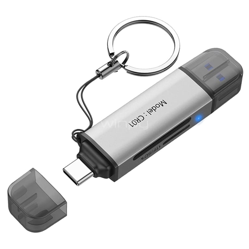 Lector Tarjetas de Memoria Hiksemi USB-A/USB-C (SD/TF, MicroSD)