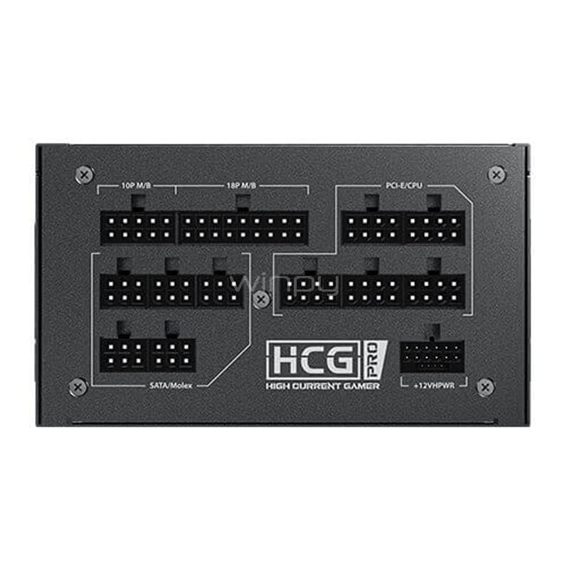 Fuente de Poder Antec HCG-1000 PRO de 1000W (Full Modular, Certificada 80+ Platinum, ATX 3.1)