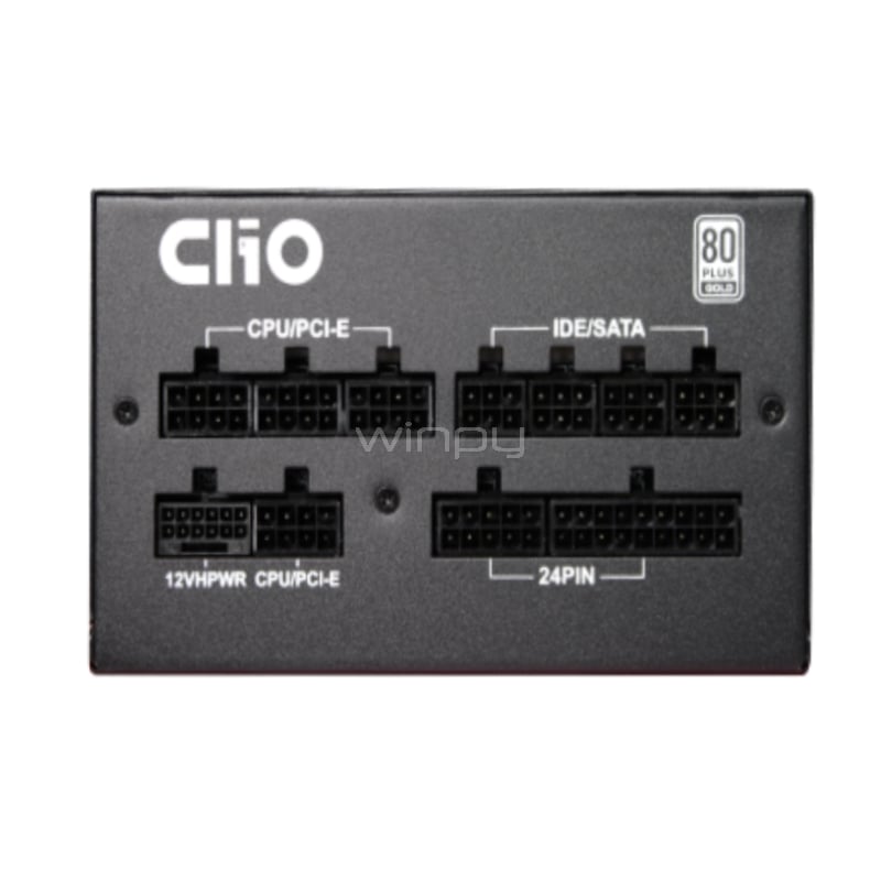 Fuente de Poder Clio ATX PRO M de 850W FM (Full Modular, Certificada 80+ Gold, ATX)