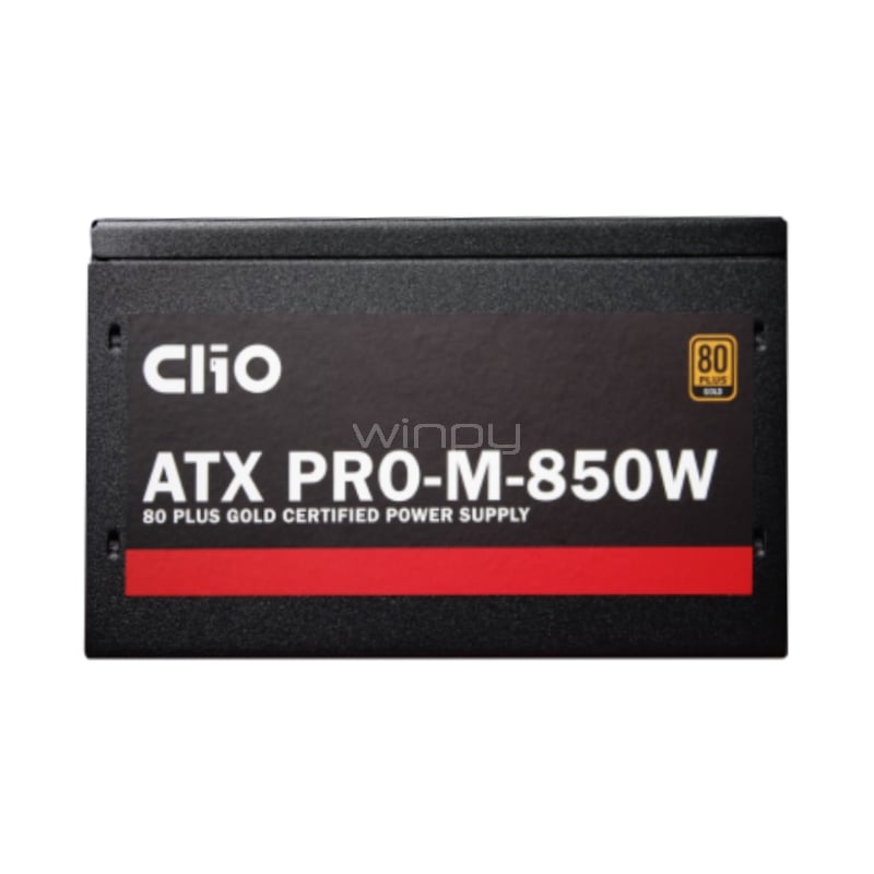 Fuente de Poder Clio ATX PRO M de 850W FM (Full Modular, Certificada 80+ Gold, ATX)
