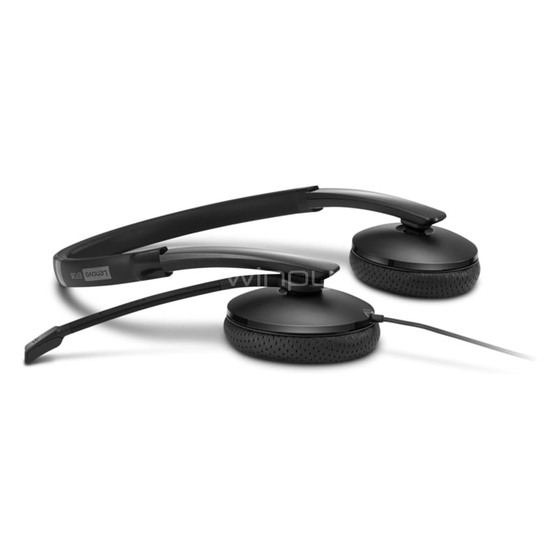 Audífonos Lenovo Wired VoIP (Ms Teams, USB-C/USB-A, Negro)
