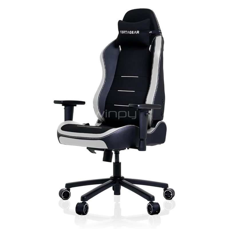 Silla Gamer Vertagear SL3800 (Ajuste Lumbar, hasta 100kg, Negro/Blanco)