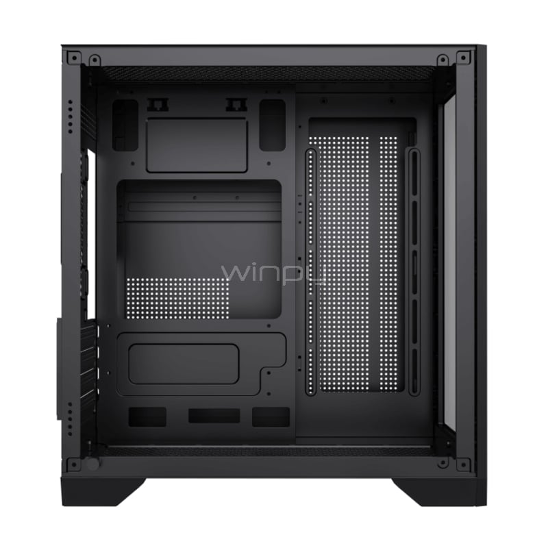 Gabinete Gamer GameMax Infinity Mini Black (Micro ATX, Vidrio Templado x2, Diseño Modular)