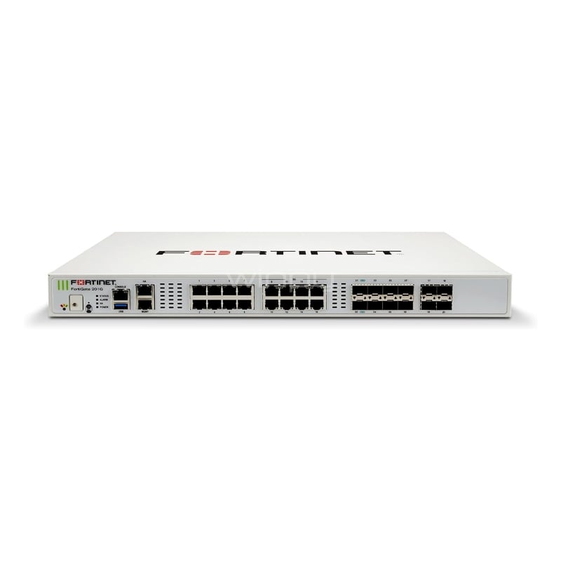 Firewall Fortinet FortiGate-200G (SFP+, 39Gbps, USB, Ethernet, UTP, FortiCare Premium 3 años)
