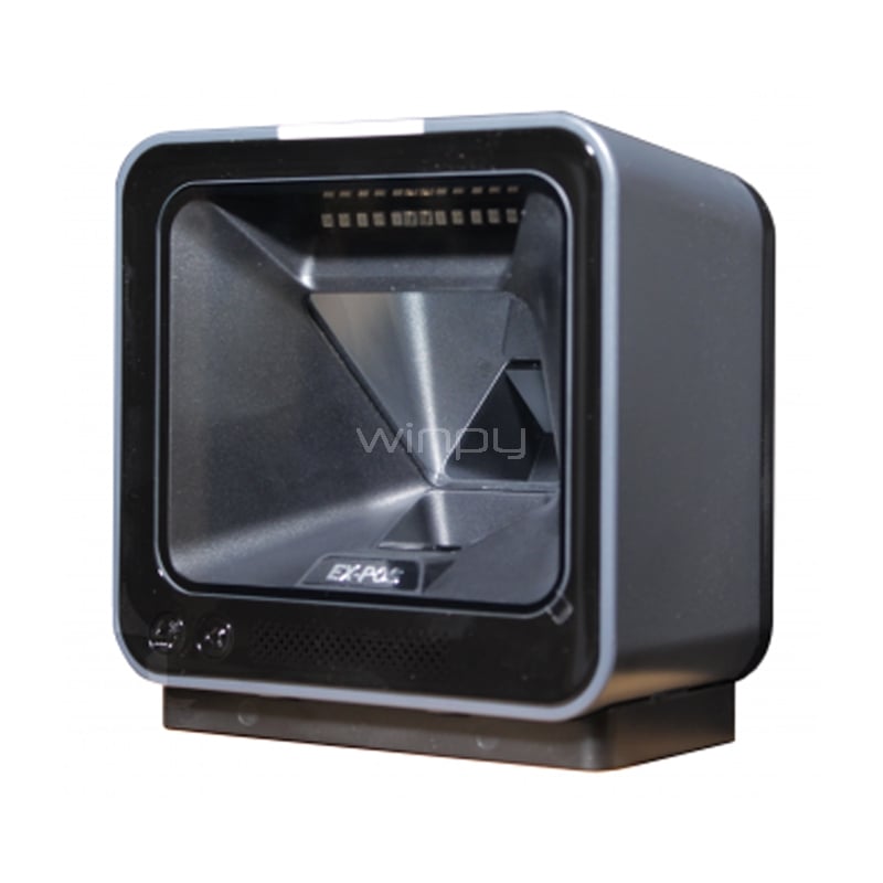 Lector Código de Barra Exelink Desktop MP7600L (1D/2D, USB/RS232, CMOS, Negro)