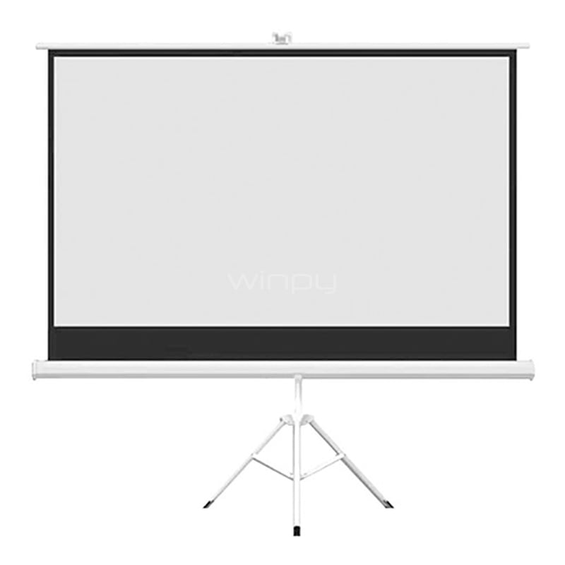 Telón de Proyector Exelink de 100“ (2x1.5mts, 4:3, Tripode, Blanco Mate)