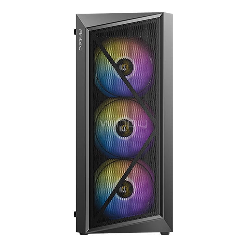 Gabinete Gamer Antec AX67 (ATX, Vidrio templado, 4 ventiladores ARGB)